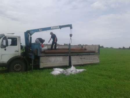 перевозка труб для газовой скважины манипулятором в Харькове